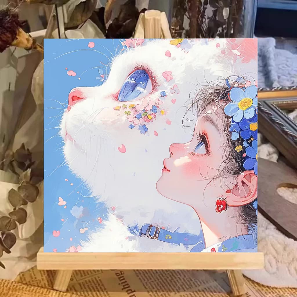 2025 New Healing Landscape Digital Oil Painting DIY Filling Coloring Book Adult Hand-painted Coloring Book Cross-border