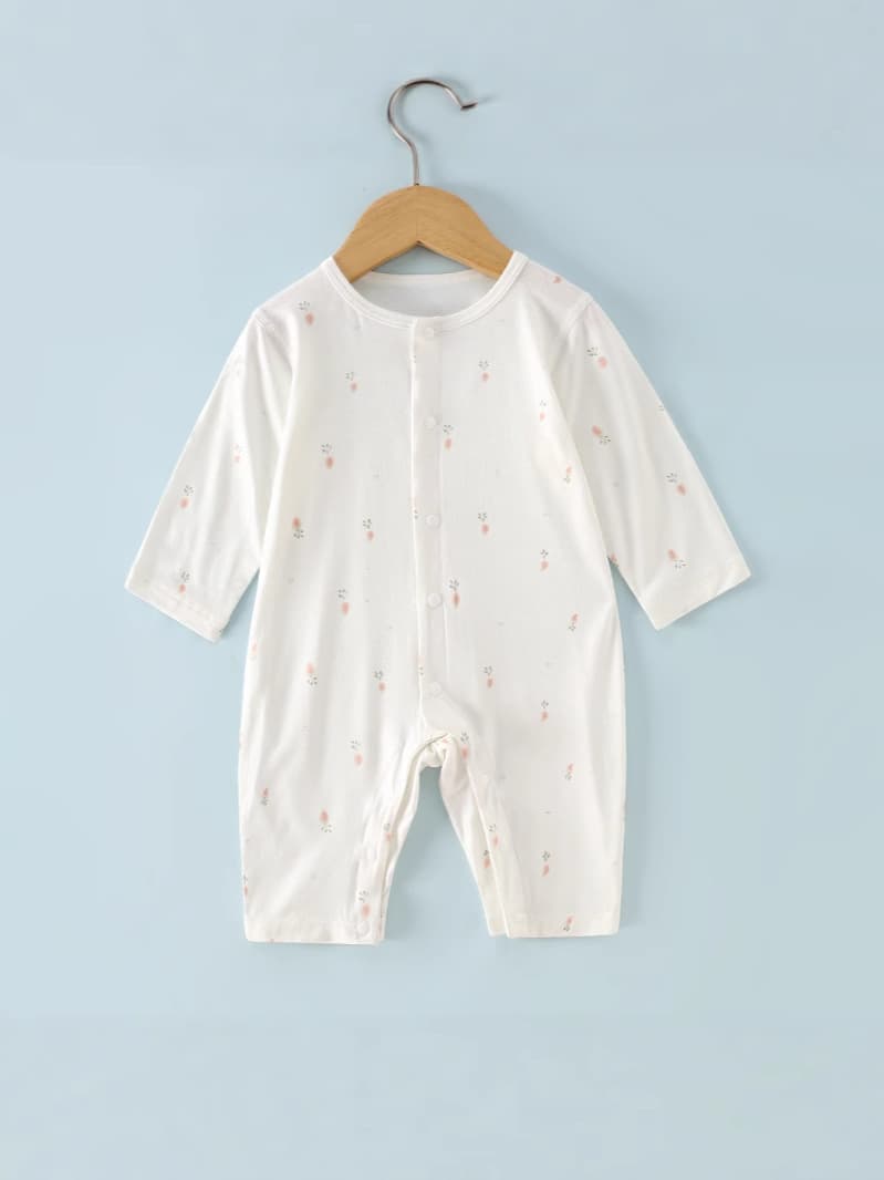 Summer Baby Clothes Thin Breathable Baby Romper Long Sleeve Seamless Boys Girls Bodysuit Air Conditioning Wear Crawling Suit