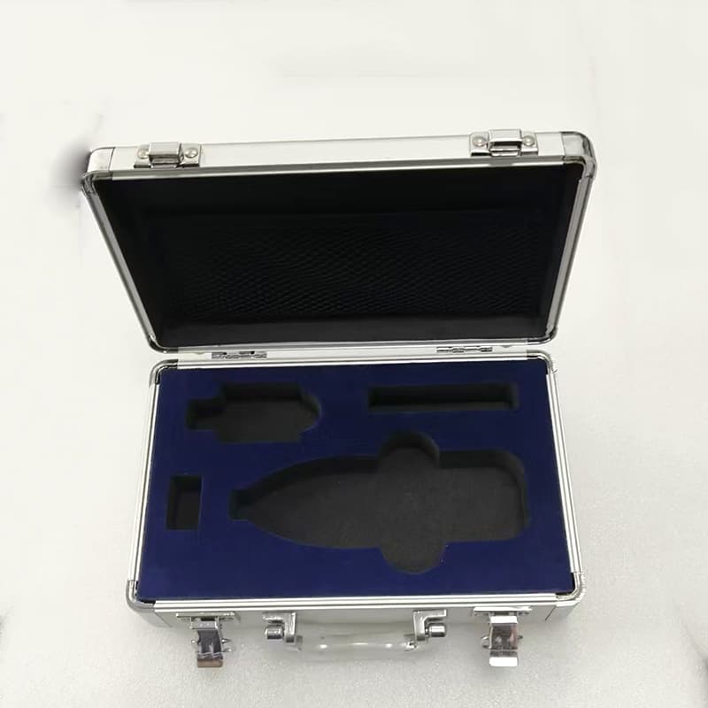 Customizable detachable built-in aluminum alloy first-image case for transcutaneous jaundice meter storage.