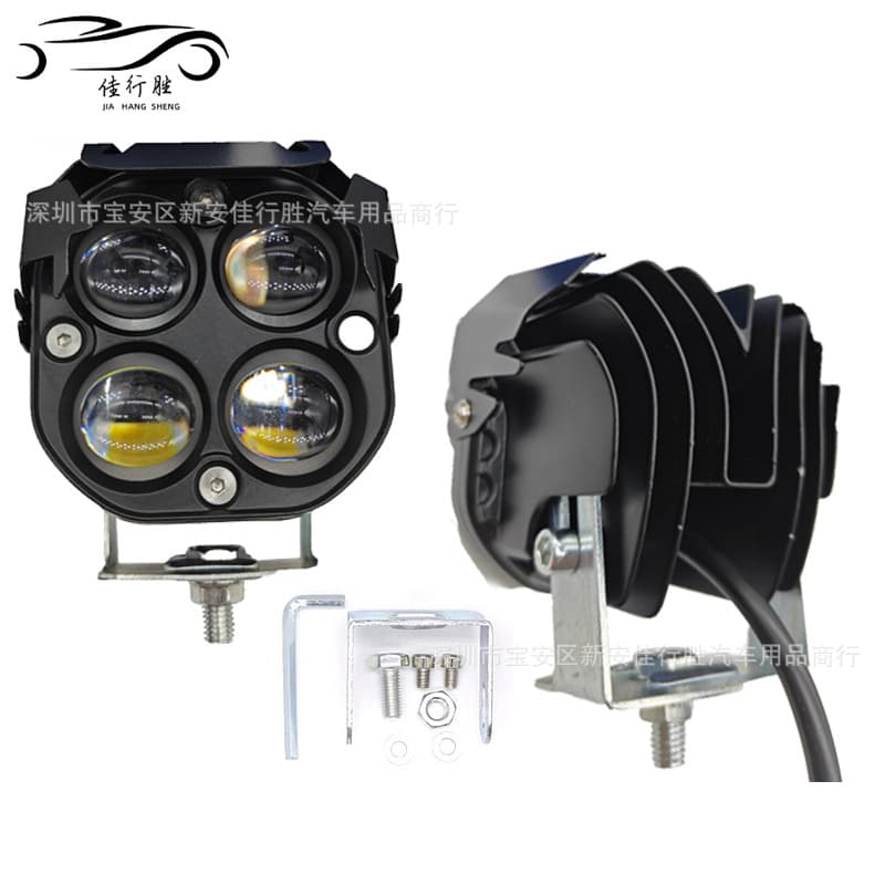 Cross-border Motorcycle LED Spotlight 4-Leaf Clover 40W LED Work Light Car Roof Light LED Work Light