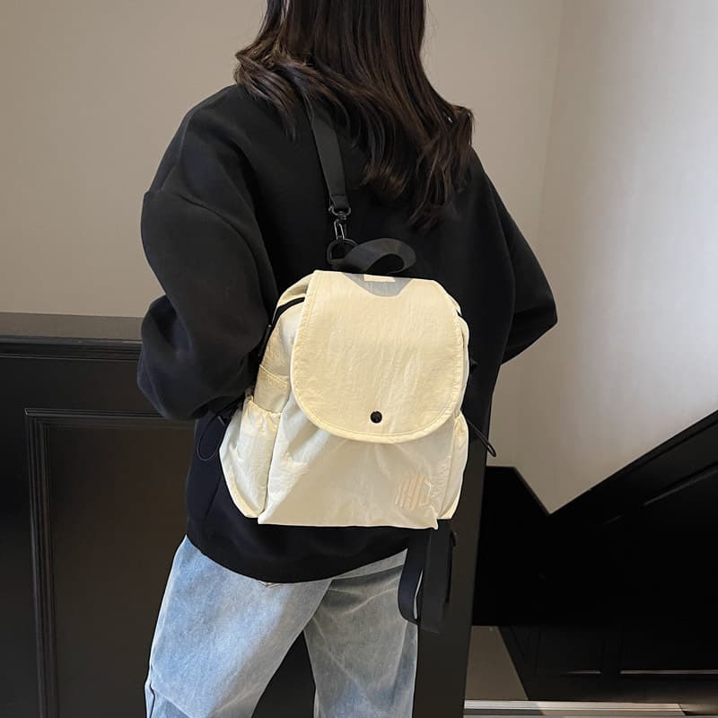 Backpack spring and summer shoulder bag ultra-light crossbody bag flip ipad travel student 3-use small backpack