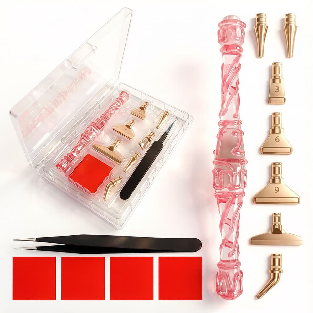 Diamond Painting Resin Pen with Metal Replacement Tip Cross-Border DIY Cross-Stitch New Tool Kit Set