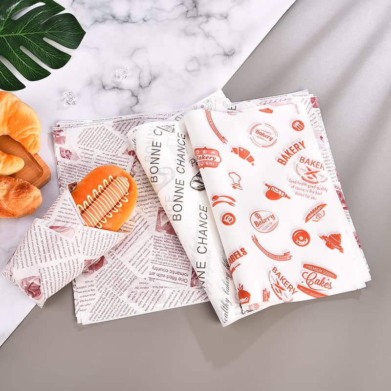 Sandwich wrapping paper, cut to size, disposable household sandwich, hamburger, rice ball packaging box, bag, oil-proof packaging paper.