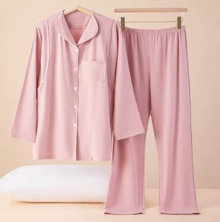 Cotton Cardigan Sweat-Absorbent Confinement Clothing Postpartum Nursing Wear Pregnant Women's Pajama Set Spring Autumn Winter Thin