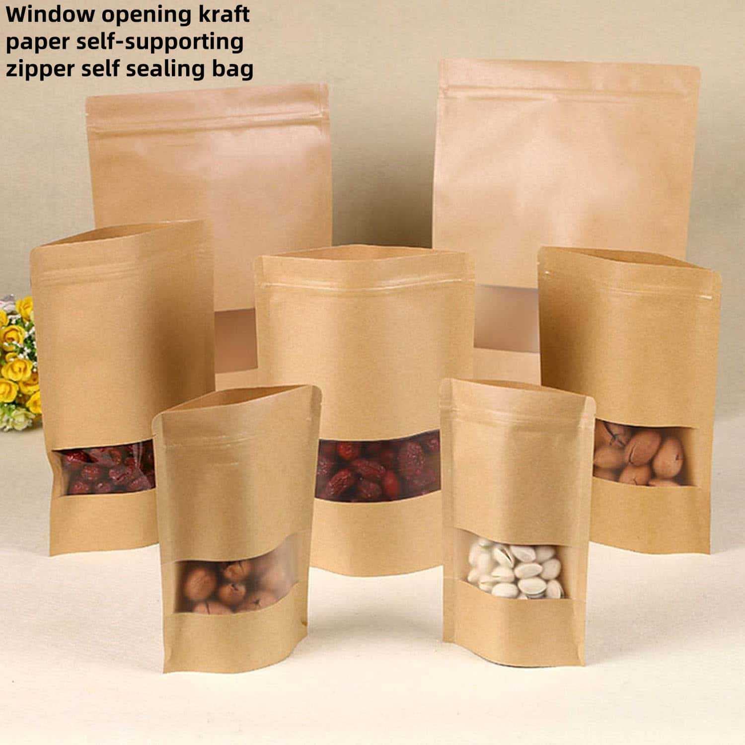 Window Independent Zipper Bag Tea Self-Sealing Packaging Bag
