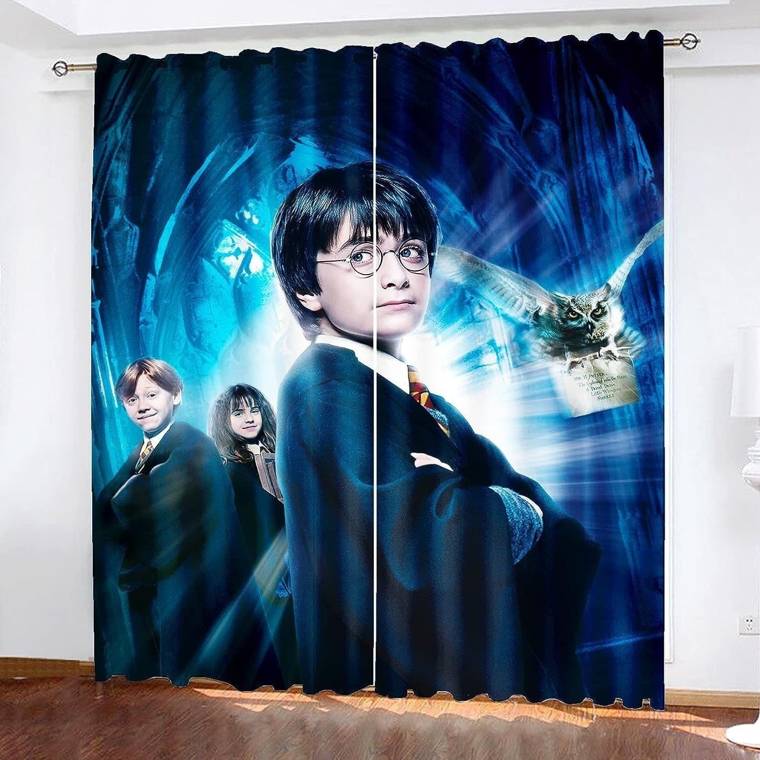 Cross-border Harry Potter digital printed curtains and blackout curtains customized manufacturers wholesale