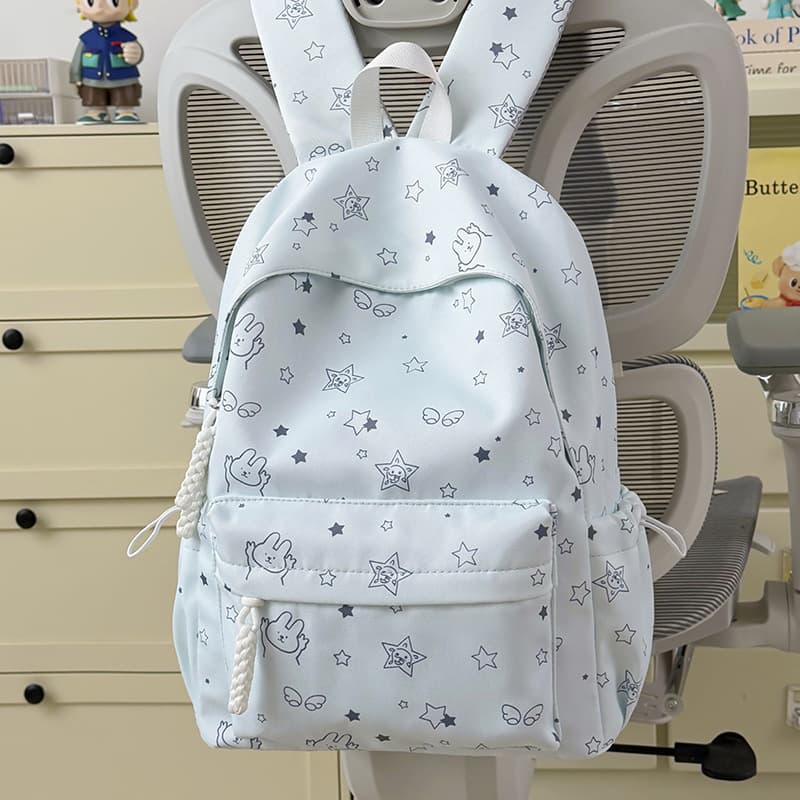 High School Student Backpack for Girls, Middle School College Style, Large Capacity, Simple Men's Computer Backpack