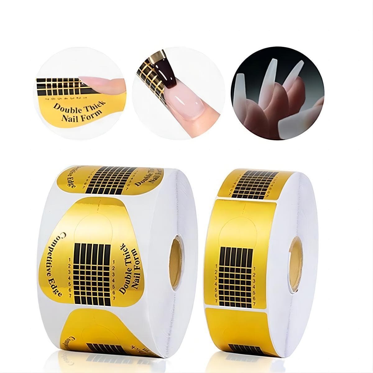 Gold Rectangular Nail Paper Tray for Gel And Crystal Nails Professional Manicure Shop Special Crystal Nail Stands Beauty Accessories