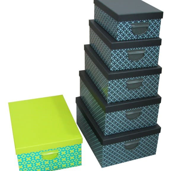 Foldable Rectangular Cardboard Storage Box Set Packaging Gift Box Various Cardboard Folding Box Eco-friendly Storage Solution
