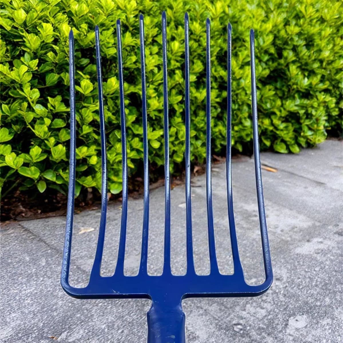 New genuine integrated nine-prong steel fork for railway stone slag, iron factory, coke factory, coal fork, fork pick, grass fork, premium steel fork