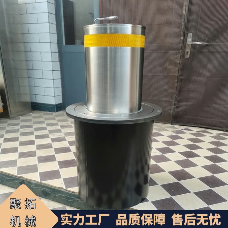 Jutuo fully automatic rising bollards, retractable road blockers, electric hydraulic rising posts.