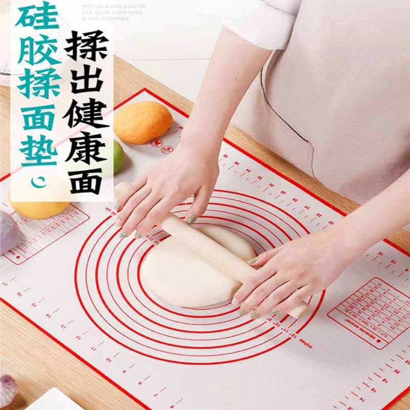 Extra Large High Temperature Resistant Platinum Silicone Kneading Mat Baking Mat Rolling Mat Non-Slip Non-Stick Dough Mat