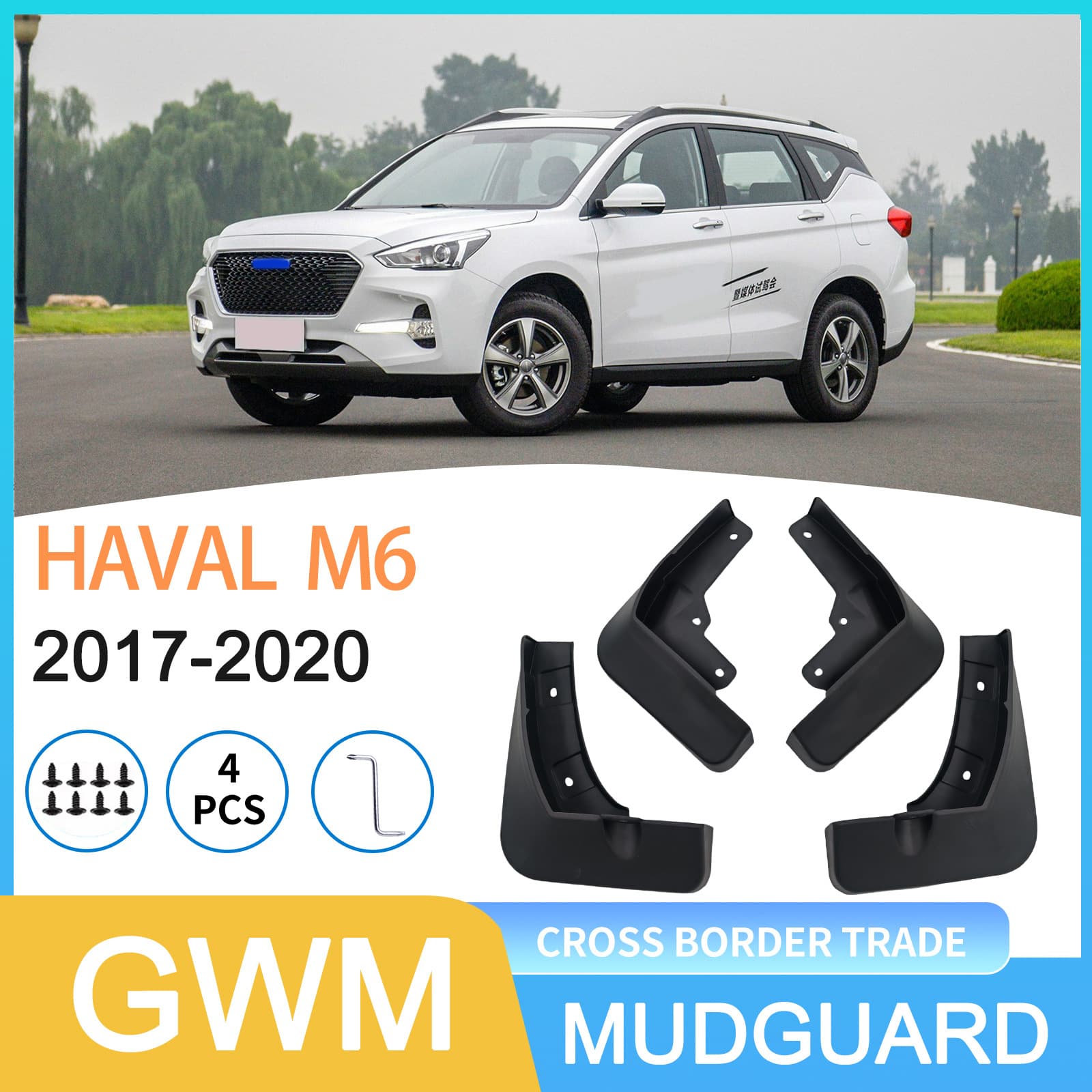 Suitable for Great Wall HAVAL M6 2017-2020 cross-border foreign trade car tire fender drop shipping