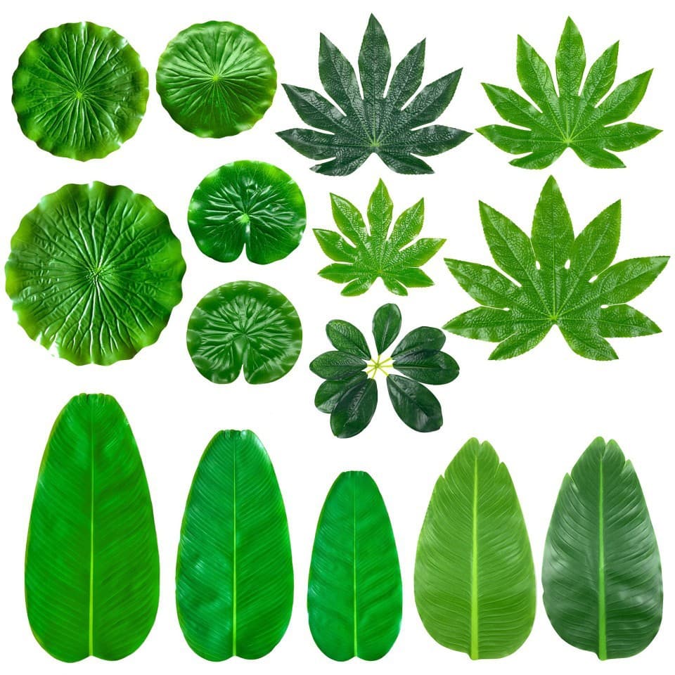 Simulation Banana Leaves Lotus Leaves Fruit Shop Barbecue Decoration Table Mat Artificial Leaves Laminated Banana Leaves