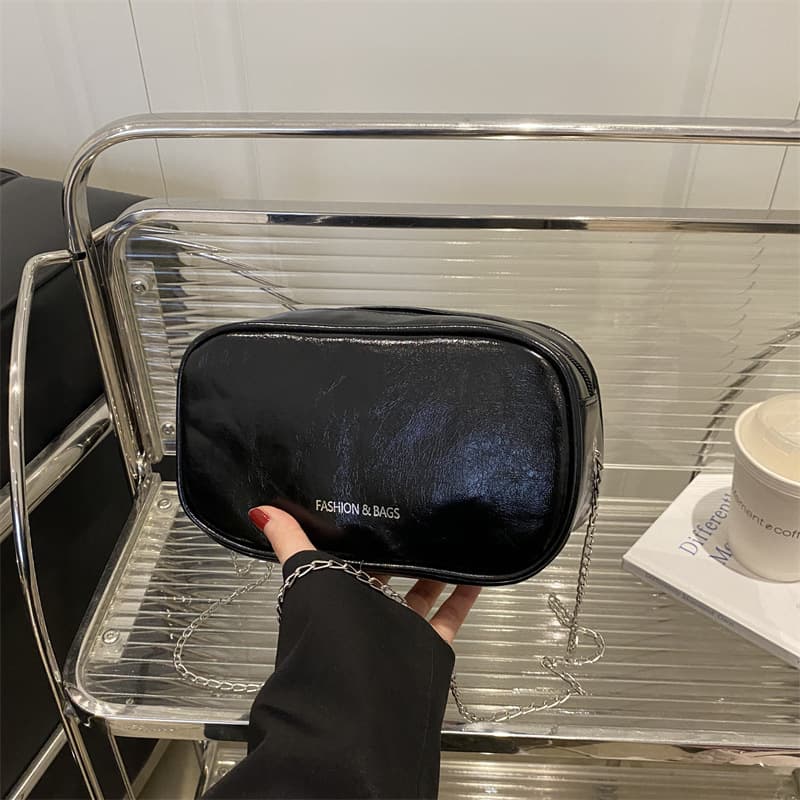 Niche Solid Color Minimalist Korean Style Small Square Bag 2025 Summer New Fashion Versatile Trendy Shoulder Crossbody Underarm Bag