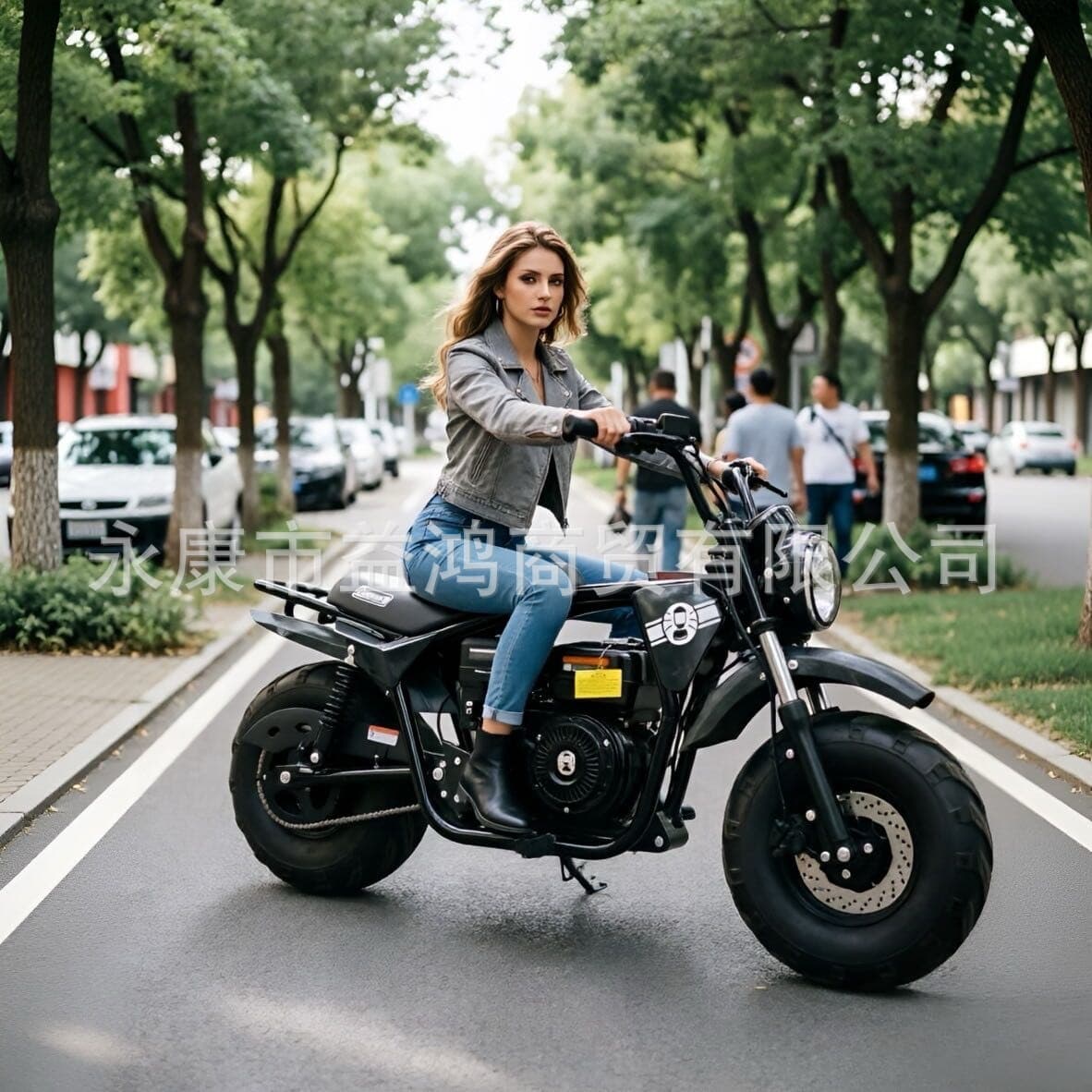 Brand New Retro Cruiser 200cc Four-Stroke Off-Road Motorcycle Leisure Street Bike