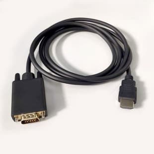 1.8m HDMI to VGA Adapter Cable, 1080p Computer Video Cable, HDMI TO VGA with Chip