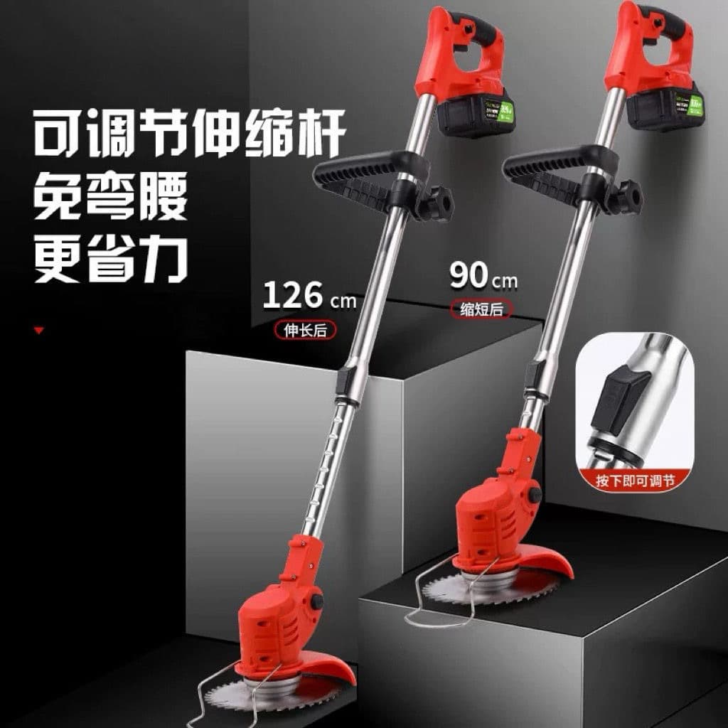 Agricultural harvesting lawn mower small portable lithium battery electric household garden lawn mower artifact
