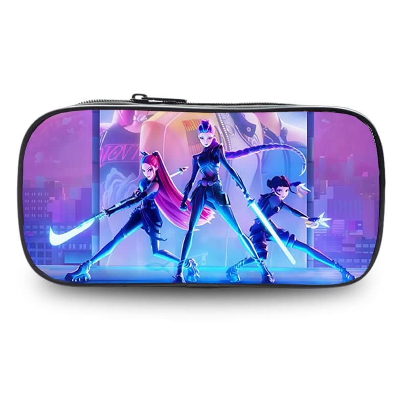 Cross-border Sajaboys Kpop Pencil Case, Huntress Girl Group Pen Bag for Primary and Secondary School Students Pencil Case