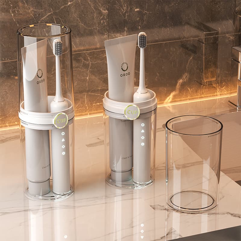 Travel Mouthwash Cup Portable Toiletry Set Toothbrush Cup Electric Toothbrush Storage Box Essential for Travel