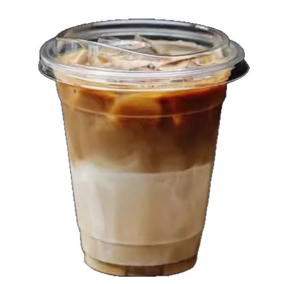 Disposable Cold Drink Cup 90mm PET High-Transparency Milk Tea Cup Coffee Cup with Lid for Street Stall Takeout Packaging Juice Cup