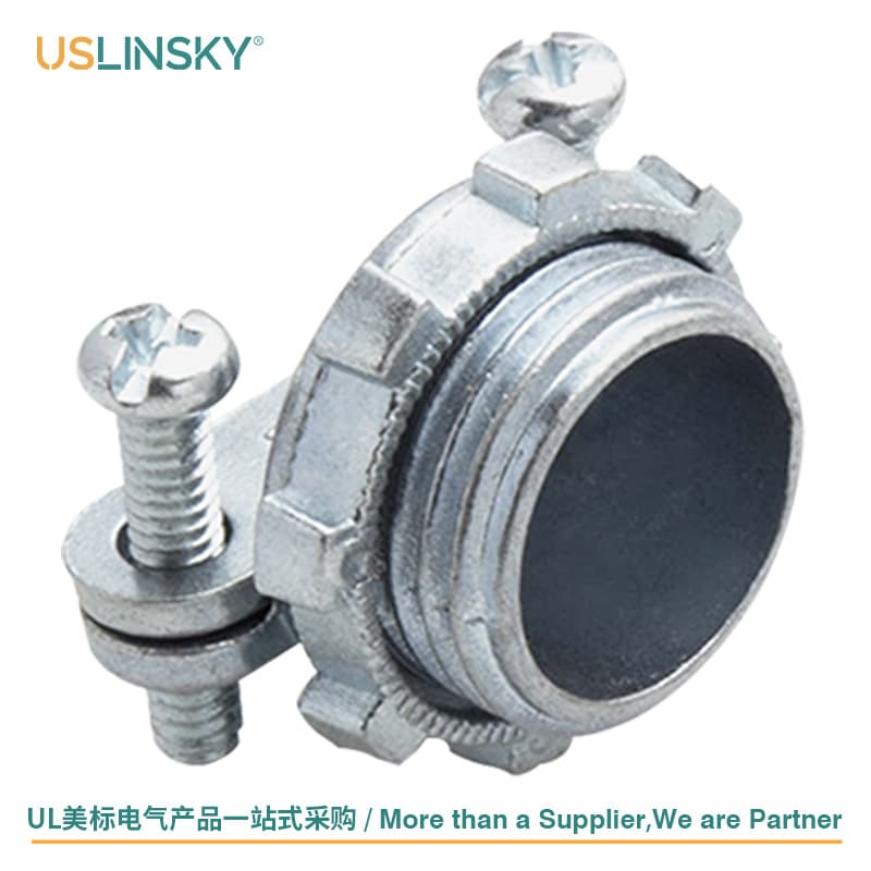 Uslinsky Metal Hose Connector Nc391 Us Standard Quality Durable Electrical Wire Connector