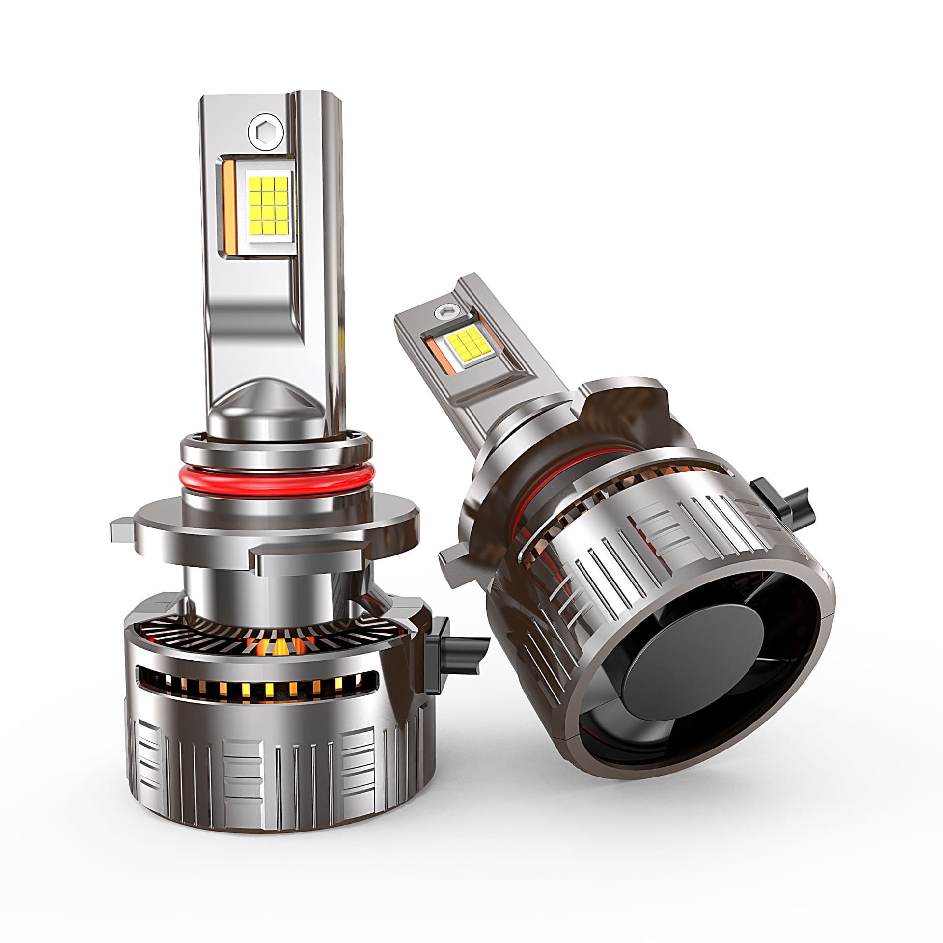 New Three-Copper-Tube High-Power Car LED Headlight 200W H4 Hi/Lo Beam Car Light Modification
