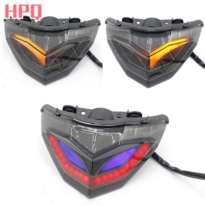 Motorcycle KAWASAKI NINJA300/250 13-17 High Displacement LED Modified Rear Tail Light with Turn Signals