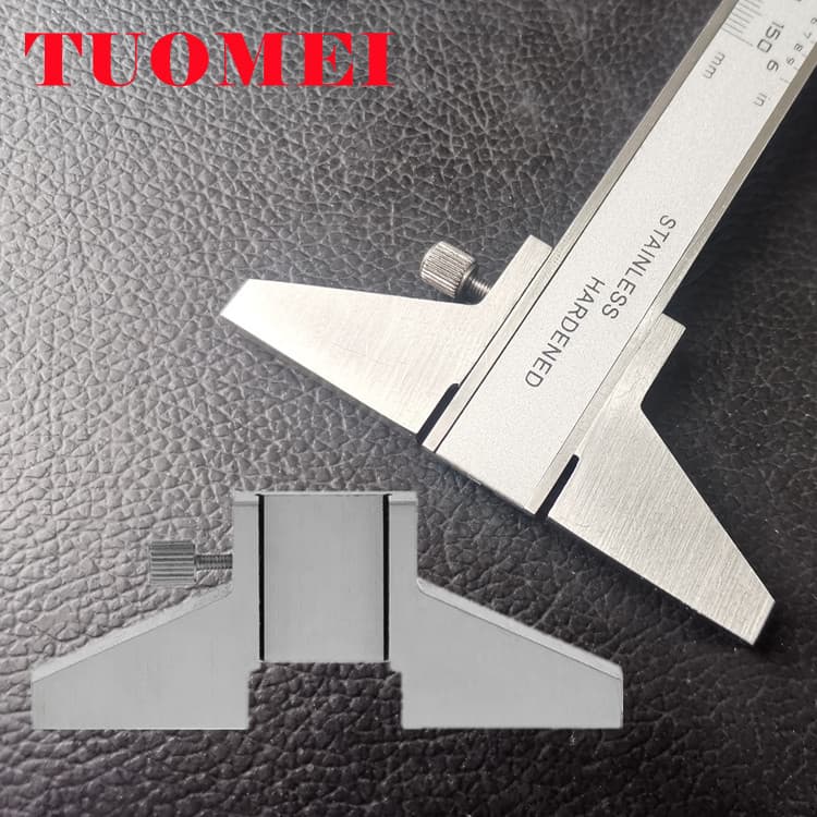 Tuomei Digital Dial Caliper Depth Base Depth Measurement Bridge