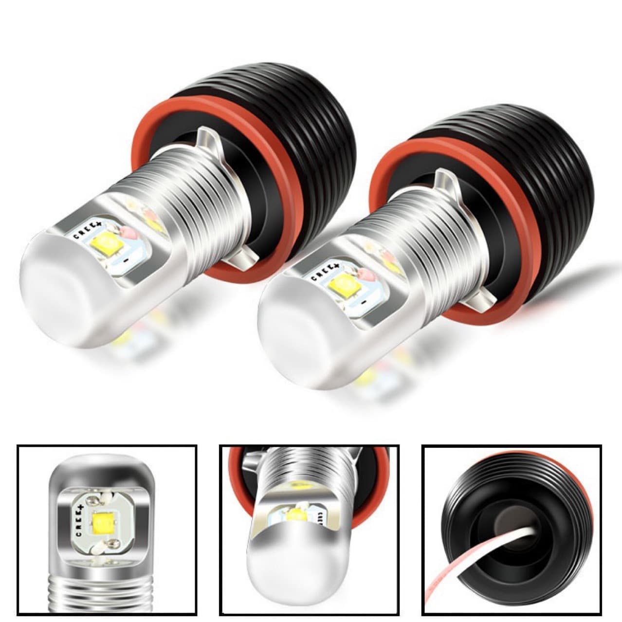 For BMW E92-10W Angel Eye Ring Fog Light E39 E90 E92 E46 Headlight
