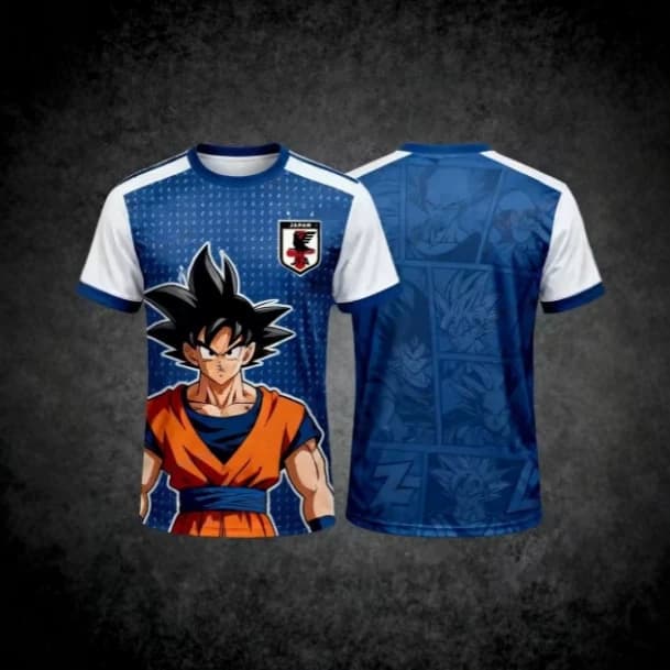 Dragon Ball Z" 3D Goku/Vegeta Special Edition Football Sports T-shirt Men's/Children's T-shirt