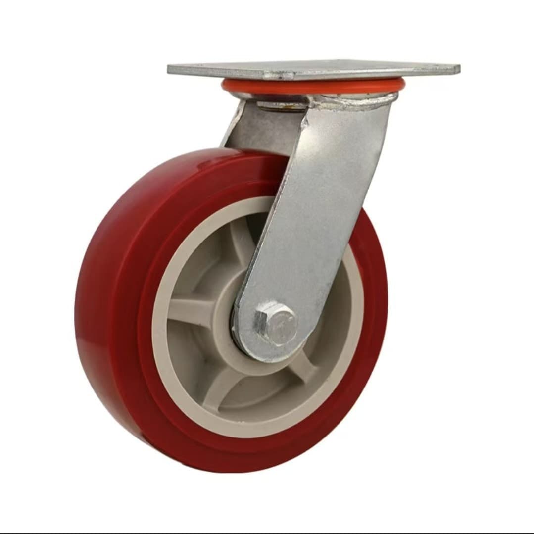 Manufacturer produces 4/5/6/8 inch polychloride casters, wear-resistant trolley casters, medium-sized PVC casters, industrial casters