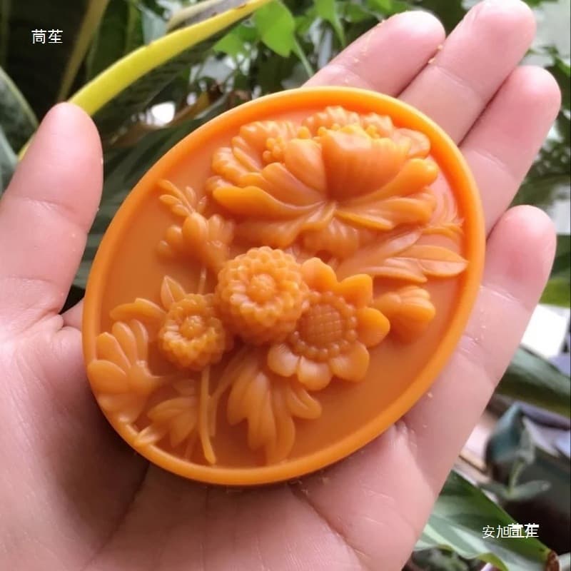 Handmade Soap Mold Silicone Mold / Oval Bouquet / Soap Mold / Science Home Mold Cold Process Soap Mold