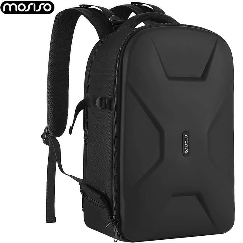 Outdoor photography backpack with large capacity, suitable for DSLR cameras, drones, and laptops.