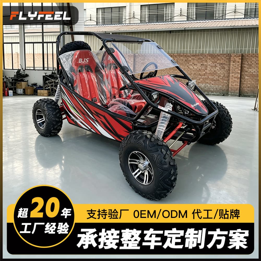 Four-Wheel Off-Road Motorcycle 200CC Independent Suspension Beach Buggy Two-Seat Go-Kart All-Terrain UTV Outdoor Off-Road