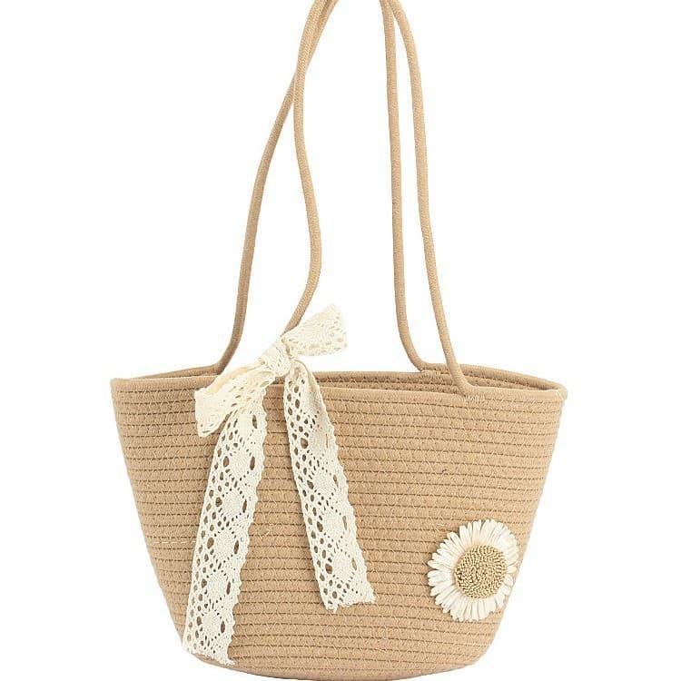 Drop Shipping 2026 New Woven Bag Fashion Women's Bag Large Capacity Commuter Bag Tote Bag Beach Bag