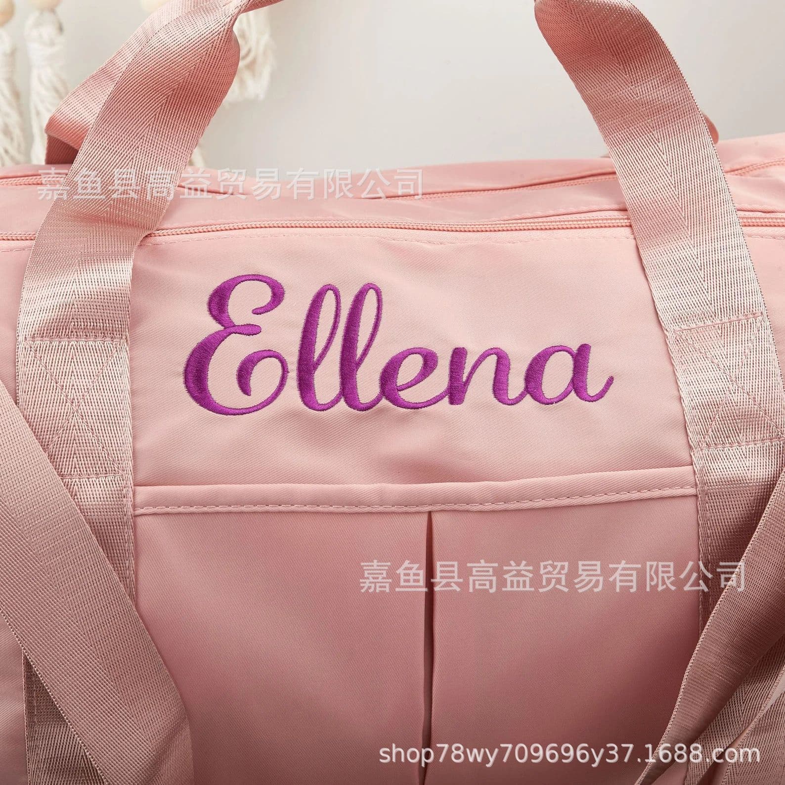 Etsy personalized embroidered luggage bag, training bag, short-distance travel bag, fitness bag, laser style large-capacity shoulder bag