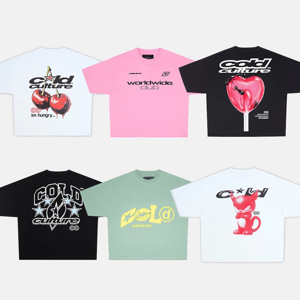 COLD 26SS Latest Trendy Short Boxy Brand Tee for Men and Women Short-Sleeve T-Shirt Loose Basic Top