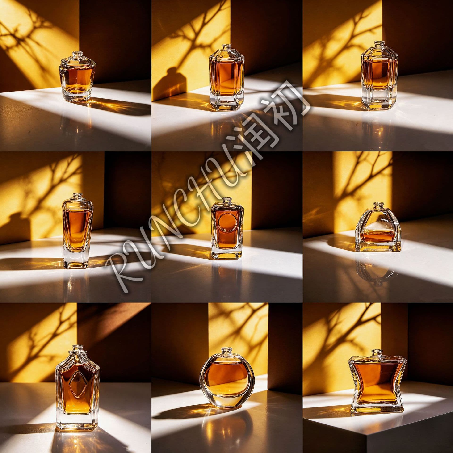 Factory Direct Premium Perfume Bottle, Transparent Glass Portable Perfume Refill Bottle, Snap-On Perfume Bottle