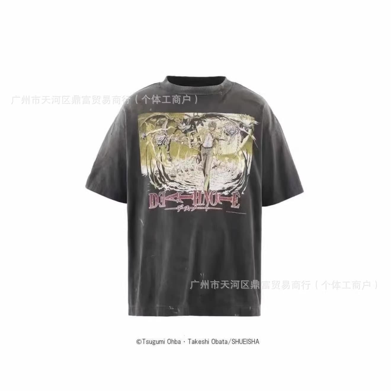 SAINT Mxxxxxx x Bounty Hunter 26ss Washed Distressed T-Shirt Unisex
