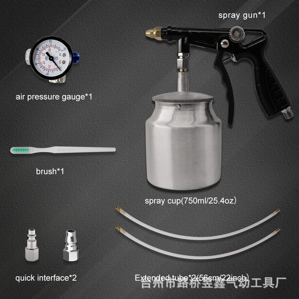 Automotive Chassis Undercoating Glue Gun Set Pneumatic Large Capacity Anti-rust Spray Gun Handheld Particle Glue Spray Gun Factory