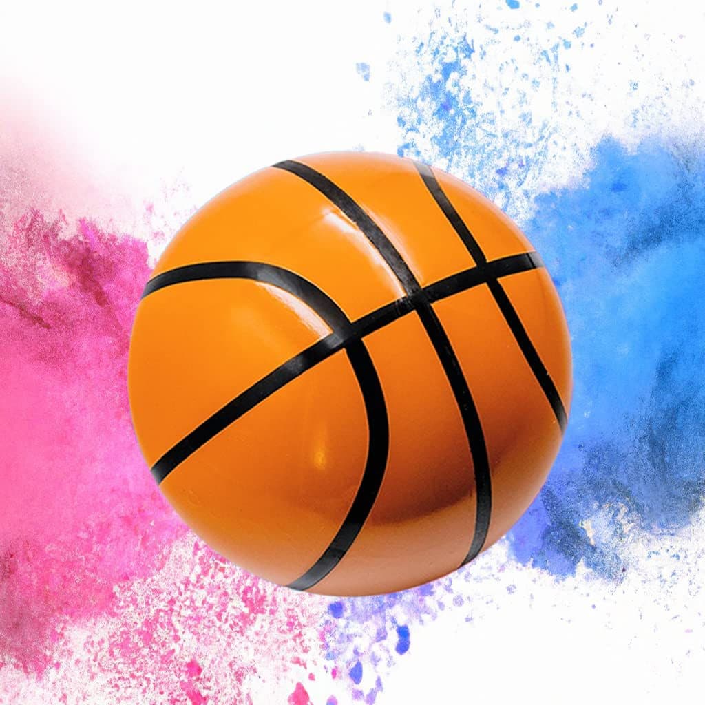 Gender Reveal Basketball Soccer Party Powder Confetti Paper Ball Sports Inflatable Toy for Baby Shower Gender Disclosure