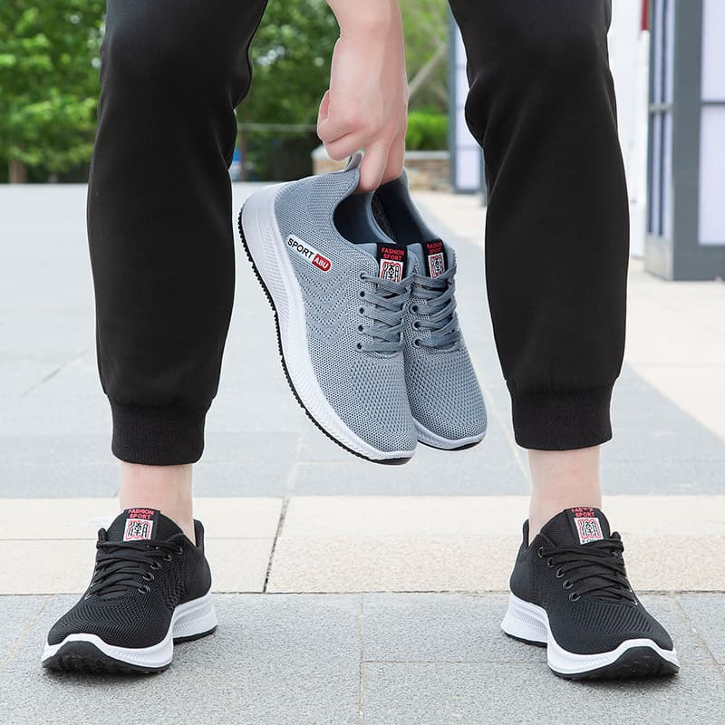 Full Mesh Breathable Men's Shoes Soft Sole Sports Shoes Mesh Shoes Versatile Casual Shoes Fashion Slip-resistant Work Shoes