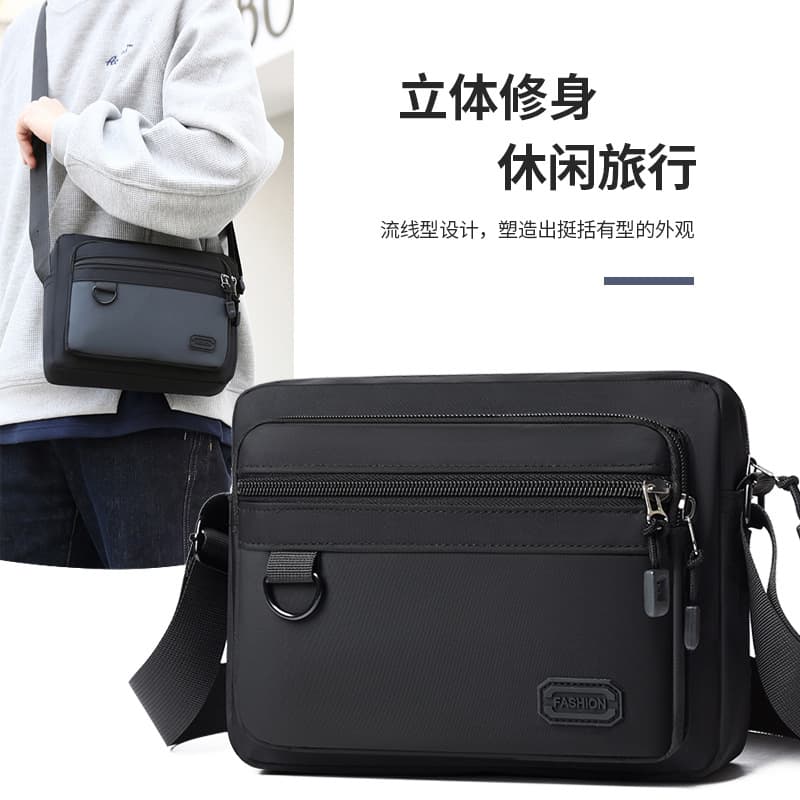 Hard-to-tear Single Shoulder Bag Commuter Small Backpack New Oxford Fabric Men's Bag Travel Casual Business Crossbody Bag