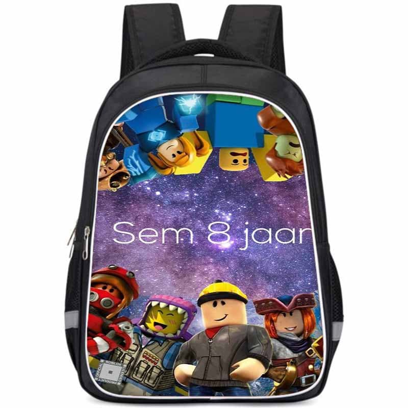 Roblox Large Capacity Elementary School 3D Backpack Lightweight Pressure-Relieving Kids Bag