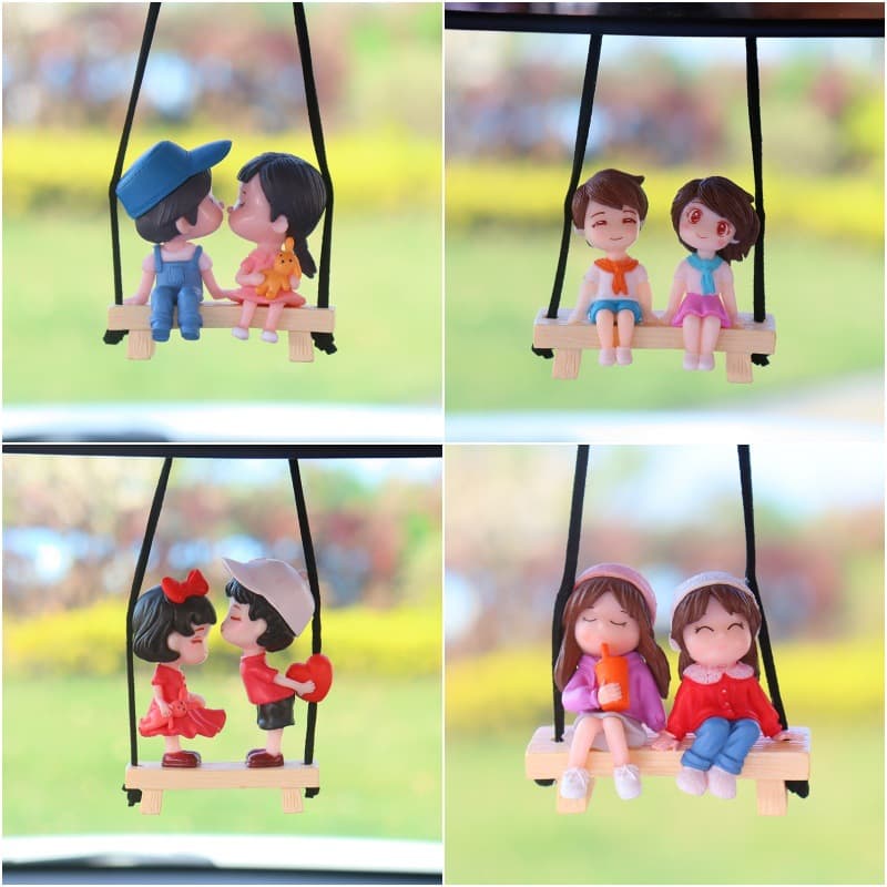 Cross-border E-commerce Exclusive Kissing Couple Car Interior Decoration Hanging Ornament Car Figurine Car Pendant