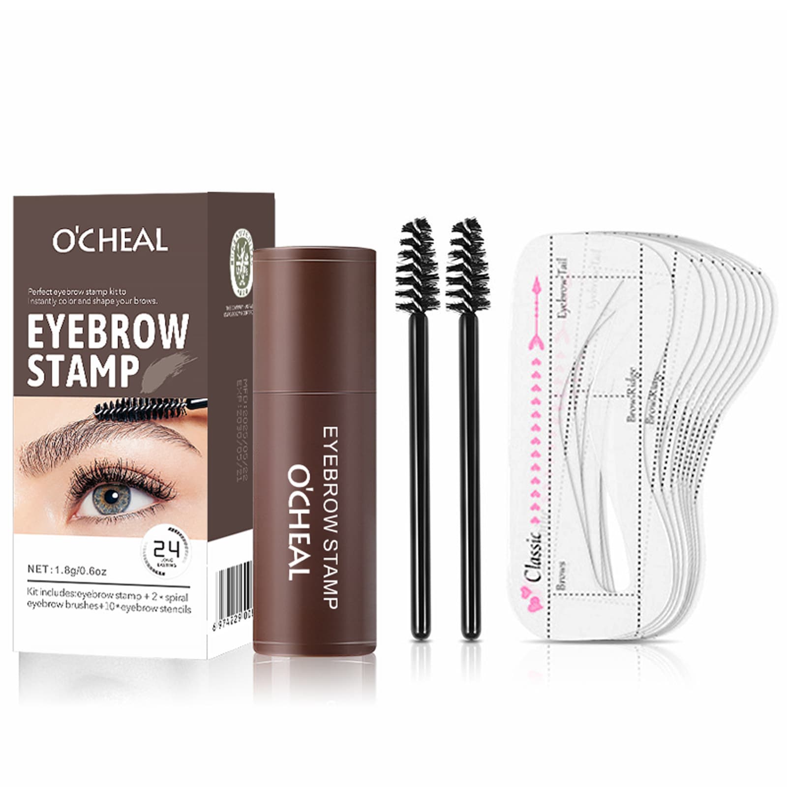 FDA Cross-border New Contour Eyebrow Powder Lazy Stamp Eyebrow Powder Hairline Contour Powder Eyebrow Powder Export Cosmetics MSDS