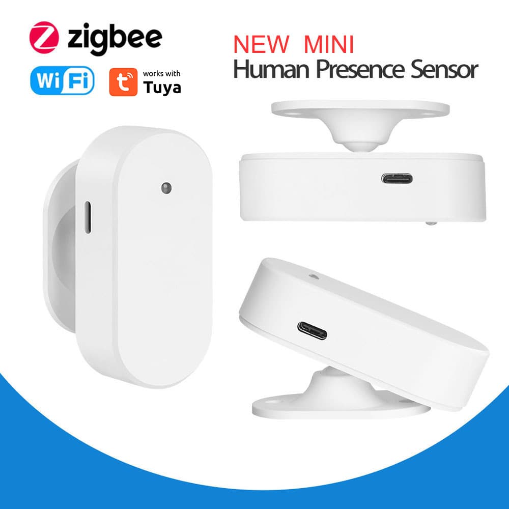 Tuya Human Presence Sensor 24G Millimeter Wave Human Presence WiFi and ZigBee Human Presence Sensor