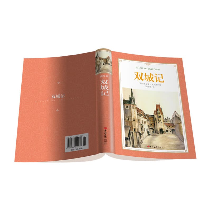 Softcover A Tale of Two Cities, Chinese edition translated by Song Zhaolin, Charles Dickens original unabridged world classic