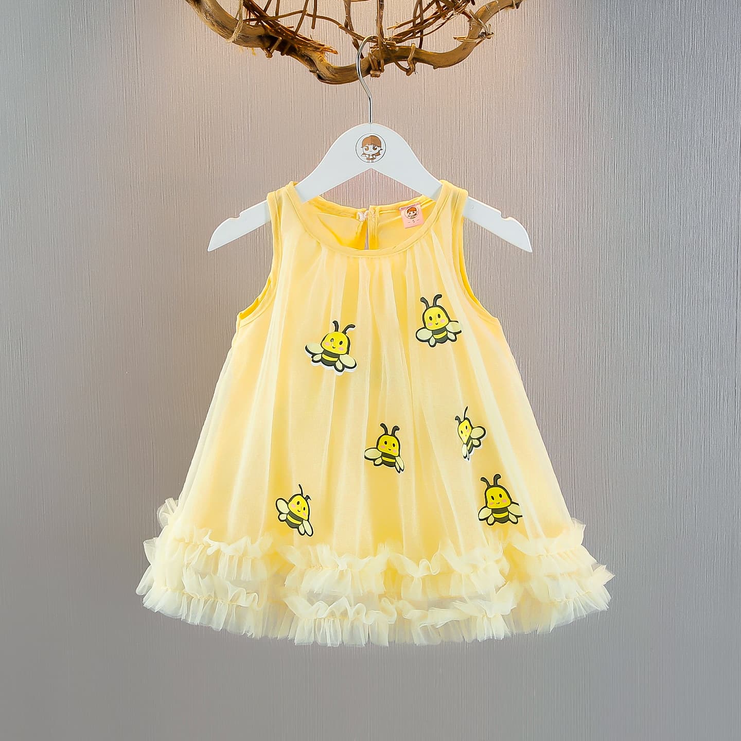 Sweet Sleeveless Dress for Baby Girls Summer Princess Dress for Little Girls Mesh Tutu Skirt